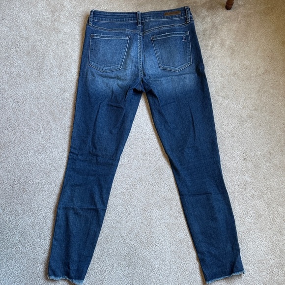 Articles Of Society Dark Blue Distressed Skinny Jeans - Picture 5 of 6